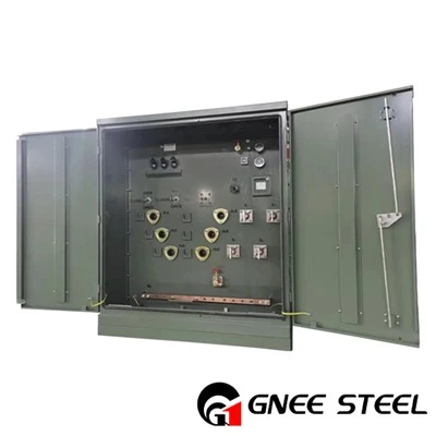 Trasformatore step down trifase montato su pad